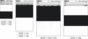 Opacity Charts (Half black and half white) 150x100mm ; Clear-coated (1,000 pcs/package)