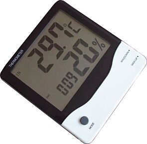 Digital Thermometer & Hygrometer: -30°C~90°C, 20%-90% (Large Screen)