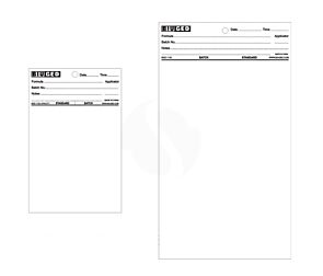 Plain White Drawdown Charts: 250×140mm, 500 pcs/package, Clear-coated