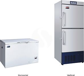 Laboratory Freezer:  Vertical; Temperature Range -10~-25°C ;  Volume 262L  ; Working Room Size 480×462×1430mm