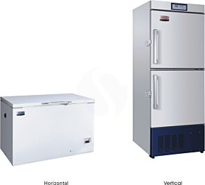 Laboratory Freezer:  Vertical; Temperature Range -20~-40°C ;  Volume 92L  ; Working Room Size 430×410×635mm